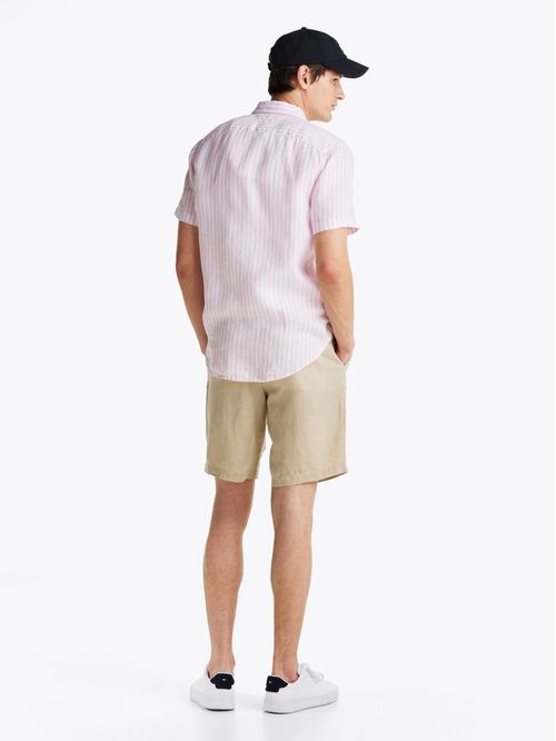 CAMISA PIGMENT DYE LINEN STP S/S SHIR TH
