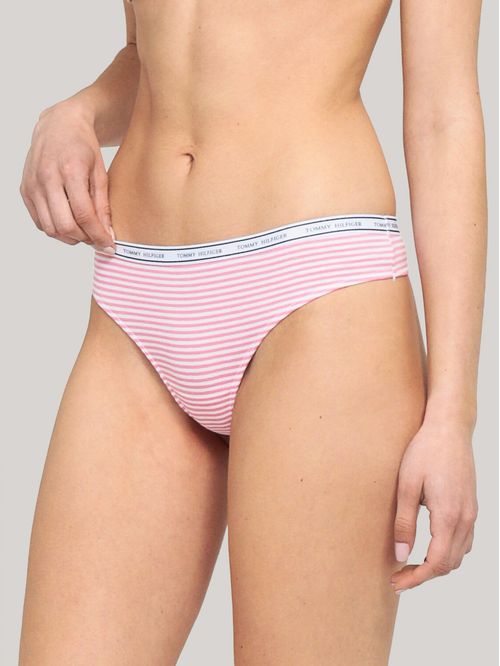 CALZON CLASSIC COTTON LOGO BAND THONG