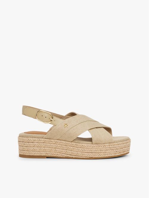 ALPARGATAS DENIM ESPADRILLE PLATFORM SAND