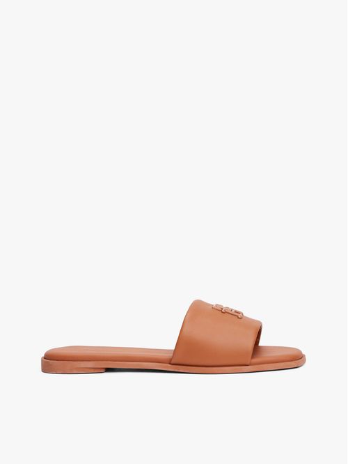 SANDALIAS TH LOGO HARDWARE LEATHER MULE