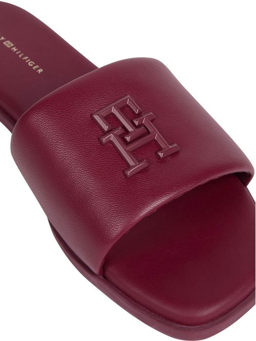 SANDALIAS TH LOGO HARDWARE LEATHER MULE