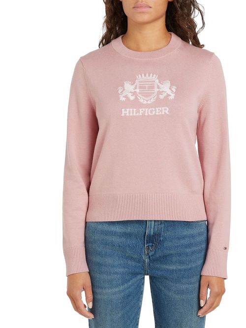 SWEATER LOGO C-NECK SWEATER LS TH