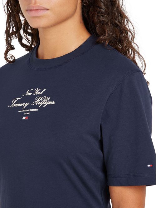 VESTIDO REG SCRIPT TEE DRESS SS TH