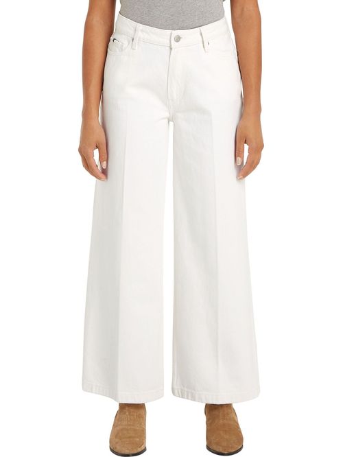 JEAN WIDE LEG RW ECRU TH