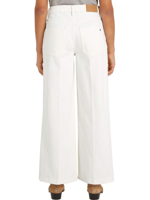 JEAN WIDE LEG RW ECRU TH