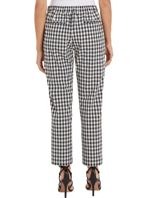 PANTALON GINGHAM SLIM STRAIGHT PANT