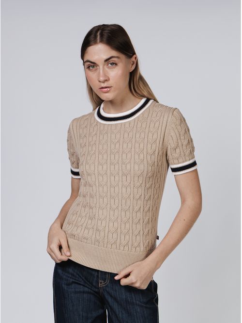 SWEATER XO S/S CBL SWTR