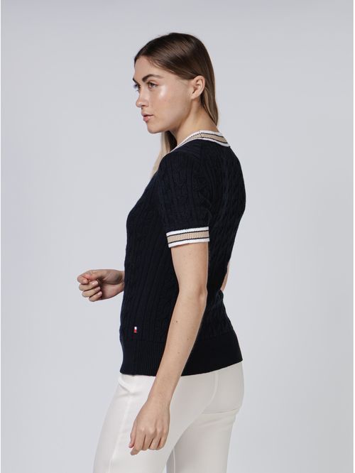 SWEATER XO S/S CBL SWTR