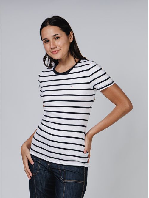 CAMISETA W SS NEW CNK FAVE TEE- STRIPE