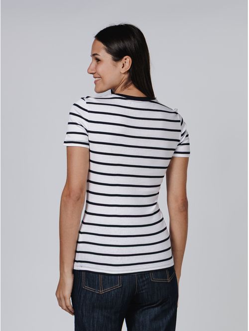 CAMISETA W SS NEW CNK FAVE TEE- STRIPE