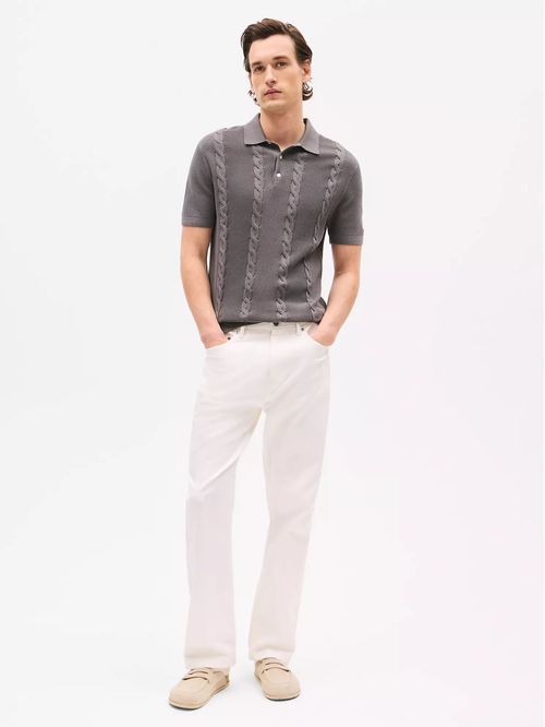 SWEATER M DC CABLE POLO TH