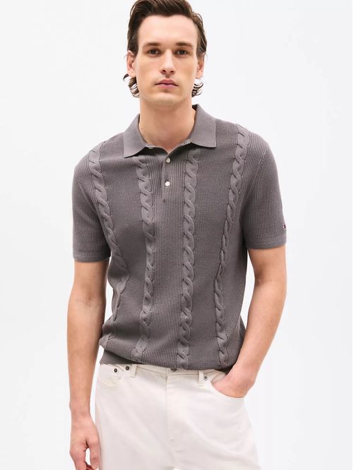 SWEATER M DC CABLE POLO TH