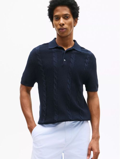 SWEATER M DC CABLE POLO TH