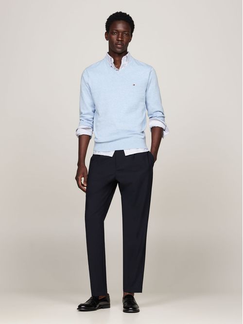 SWEATER ESSENTIAL COTTON V NECK TH