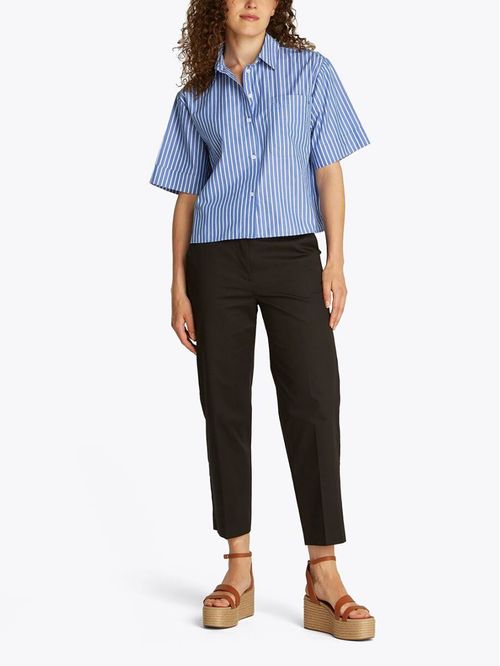 BLUSA POPLIN BOXY SHORT S/S SHIRT