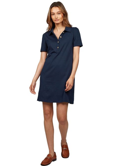 VESTIDO PUNTO SL GOLD BUTTON POLO DRES