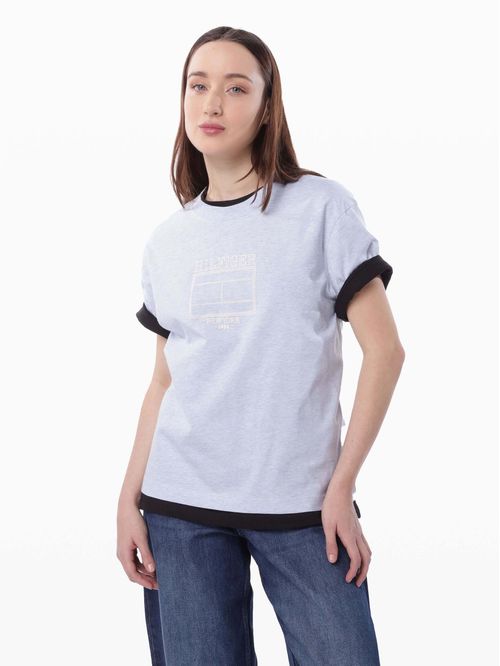 CAMISETA  MDRN OUTLINE FLAG C-NK TEE