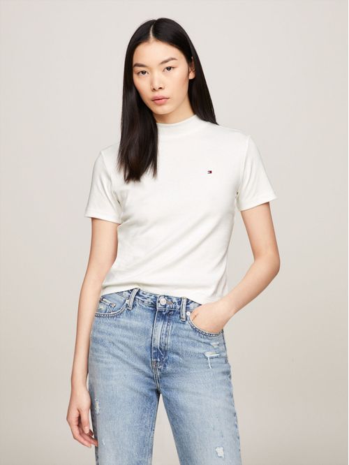 CAMISETA M/C SLIM CODY CROP MOCK-NK TH