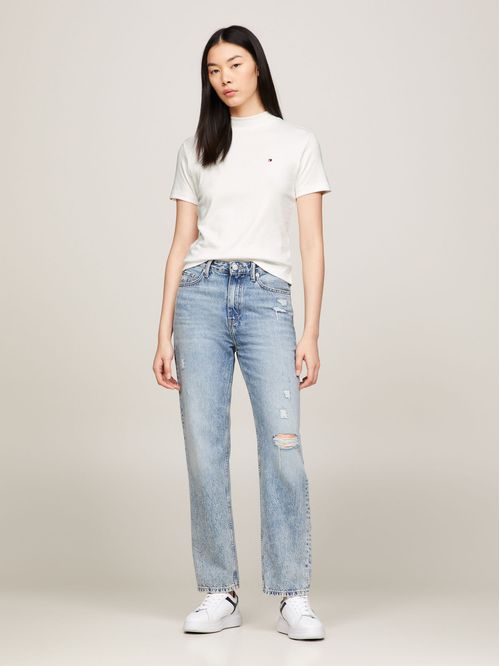 CAMISETA M/C SLIM CODY CROP MOCK-NK TH