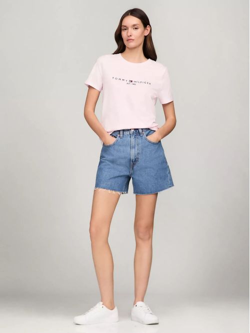 CAMISETA W TH ESS HILFIGER C-NK TEE SS TH