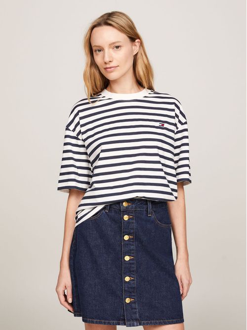 CAMISETA M/C MODERN REG STRIPE C-NK SS TH