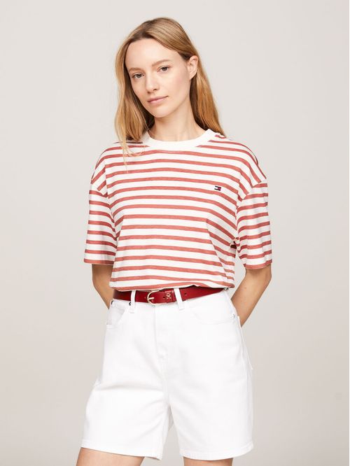 CAMISETA M/C MODERN REG STRIPE C-NK SS TH