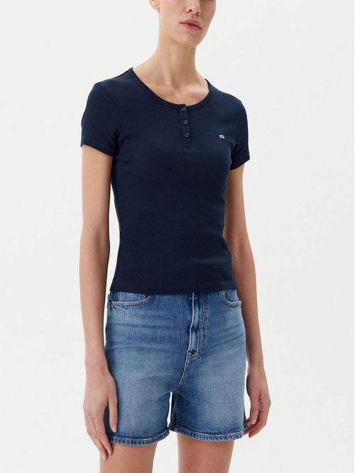 CAMISETA TJW SLIM BUTTON RIB C-NECK SS