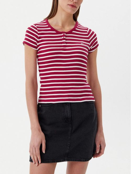 CAMISETA TJW SLIM BUTTON RIB C-NECK SS