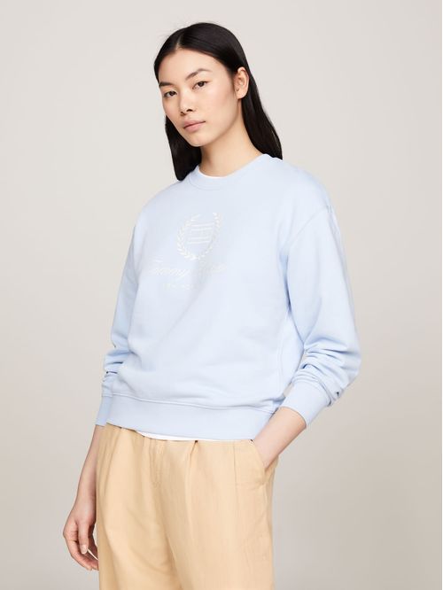 SWEATSHIRT REG FLAG SCRIPT CNK SWTSHRT