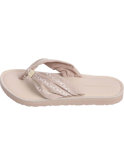 SLAPS TH CHAIN PRINT ELEVATED SANDAL