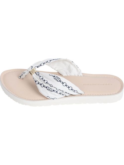 SLAPS TH CHAIN PRINT ELEVATED SANDAL