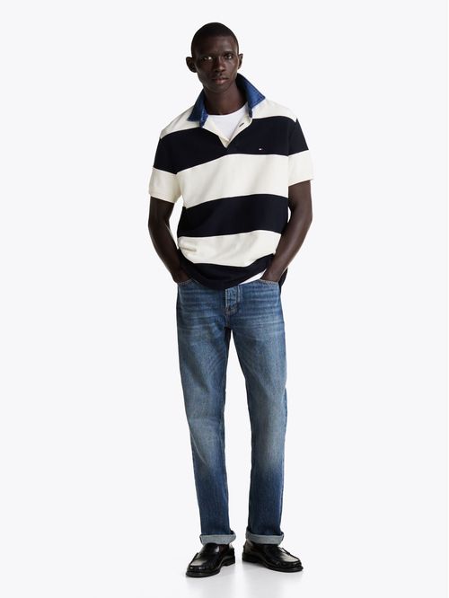 POLO RUGBY STRIPE RELAXED POLO TH