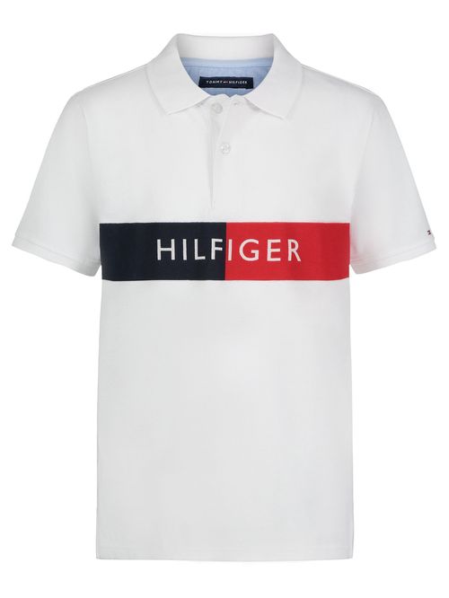 POLO M/C SPLIT STRIPE POLO