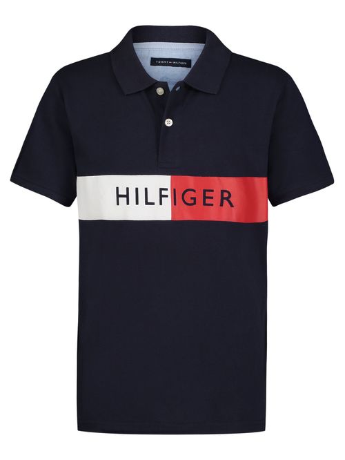POLO M/C SPLIT STRIPE POLO