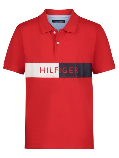 POLO M/C SPLIT STRIPE POLO
