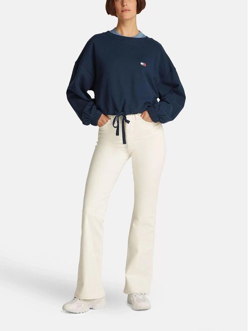 SWEATSHIRT TJW TIE DETAIL BADGE CREW EXT