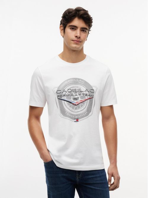 CAMISETA TH X CF1 CAR GRAPHIC WHITE TEE