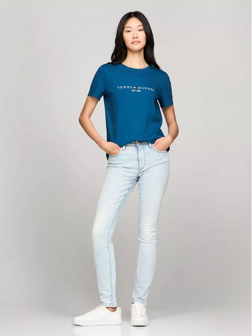 CAMISETA W TH ESS HILFIGER C-NK TEE SS TH