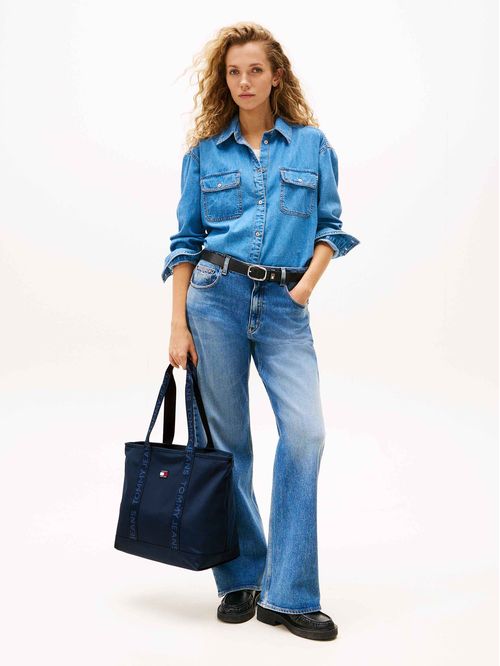 Bolso tote Essential con inscripción