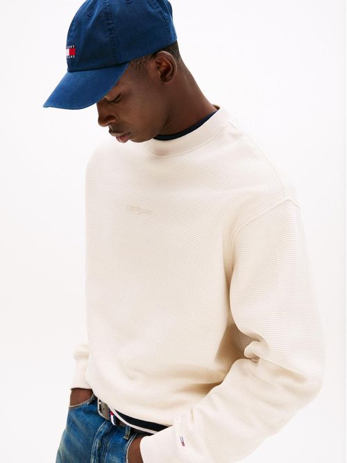 SWEATSHIRT TJM RLX WAFFLE SCRIPT CREW