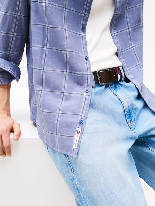 CAMISA TJM ESSNTL TWILL CHECK REG SHI