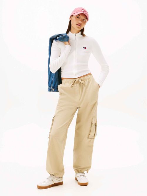 SWEATER TJW ZIP HIGH NECK CARDIGAN EXT