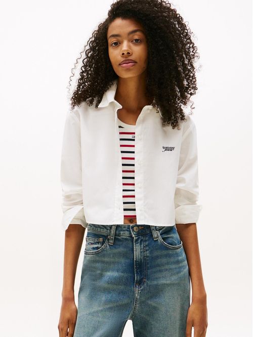 BLUSA TJW REG CROP STRIPE POPLIN SHI TH