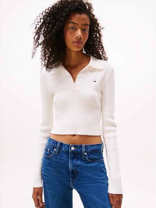 SWEATER TJW ESSENTIAL POLO LS SWEATER
