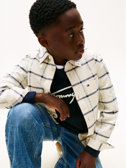 CAMISA WINDOW PANE CHECK SHIRT LS NIÑO TH