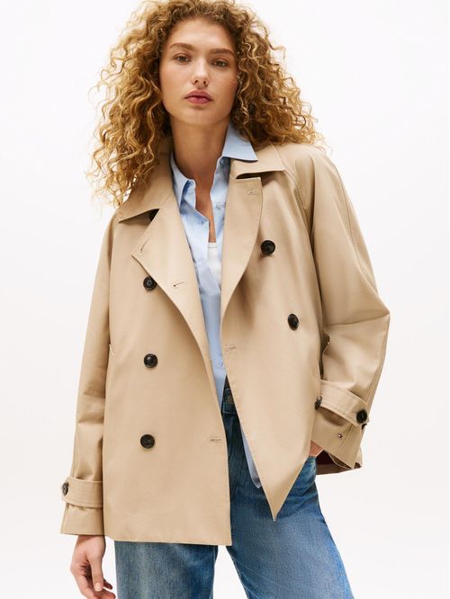 CASCA COTTON REG SHORT TRENCH COAT