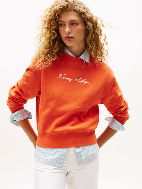 SWEATSHIRT SCRIPT REG PIQUE SWTSHRT TH