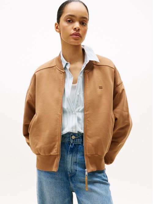 CASACA TONAL FLAG TERRY ZIP-UP BOMBER