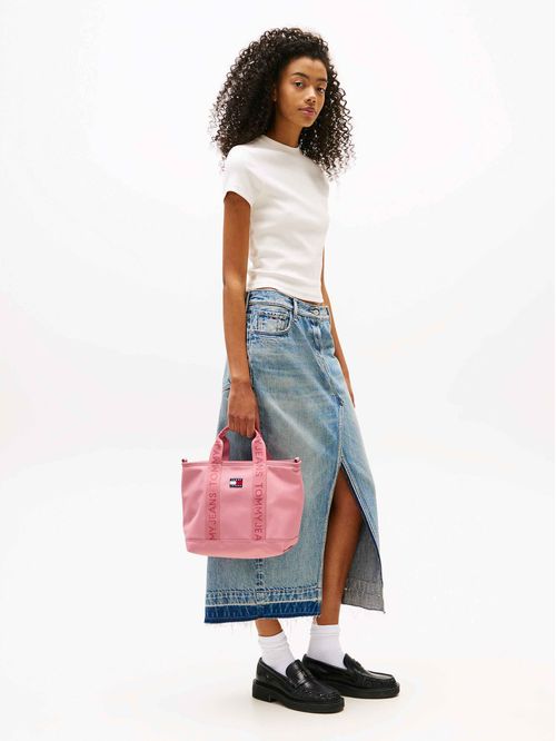 Bolso tote Essential con inscripción