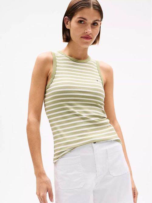 TOP W SLIM 5X2 RIB TANK TOP NS STP TH